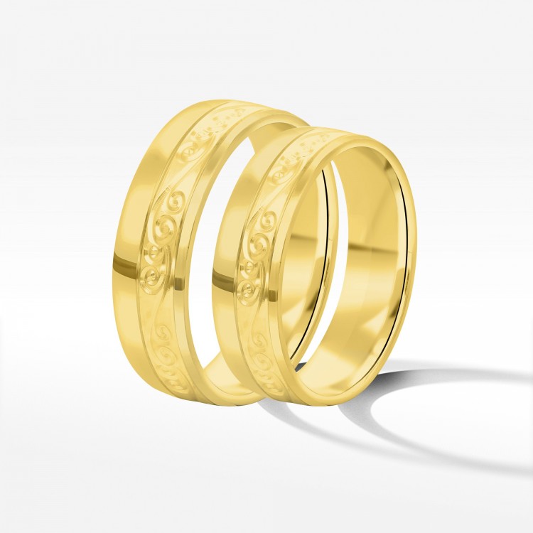 Obrączki ślubne z żółtego złota 5.5mm