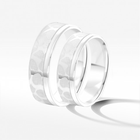 Obrączki ślubne z białego złota 5.5mm