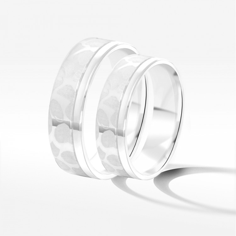 Obrączki ślubne z białego złota 5.5mm