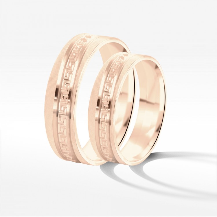 Obrączki ślubne z różowego złota 5.5mm