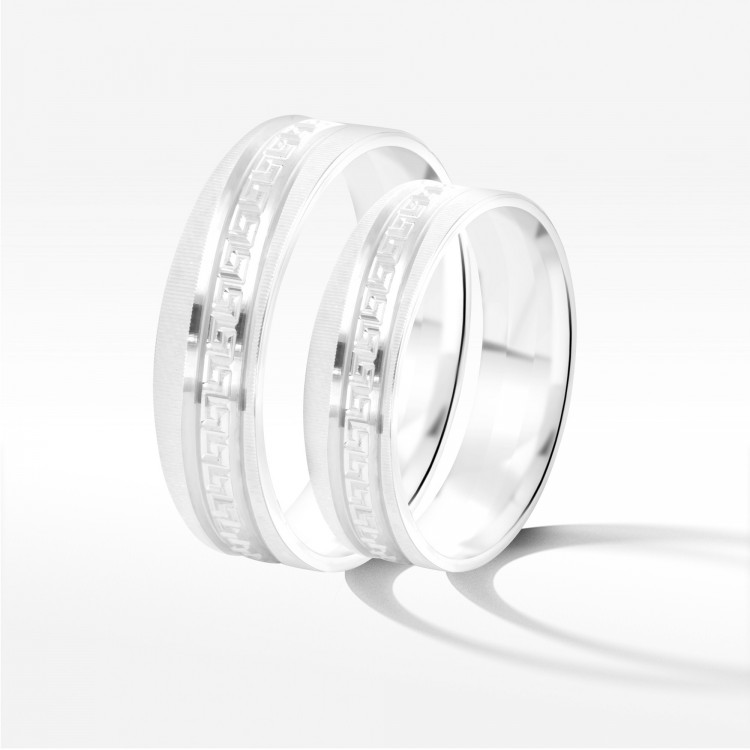 Obrączki ślubne z białego złota 5.5mm