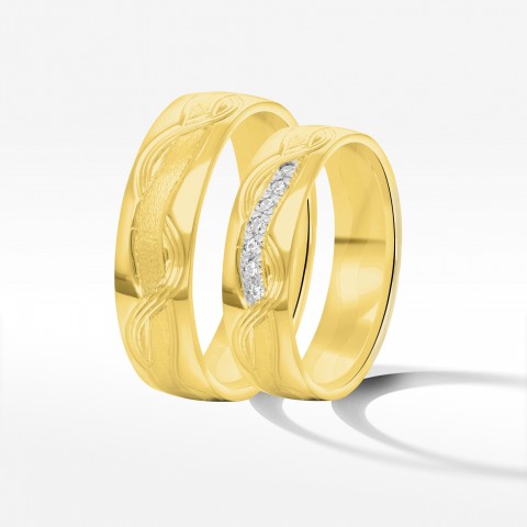 Obrączki ślubne z żółtego złota 5.5mm