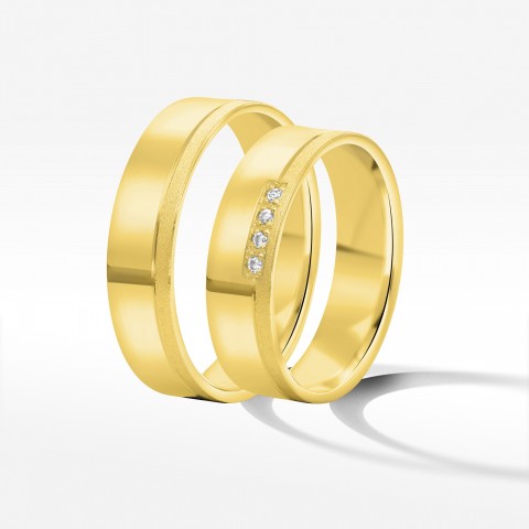 Obrączki ślubne z żółtego złota 5,5mm