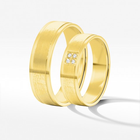 Obrączki ślubne z żółtego złota 5.5mm