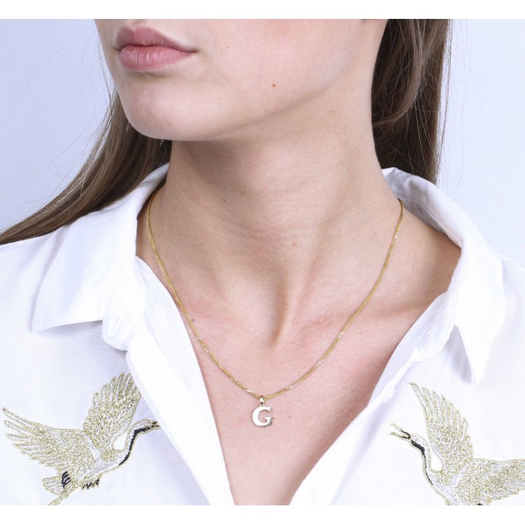 Złota zawieszka literka G