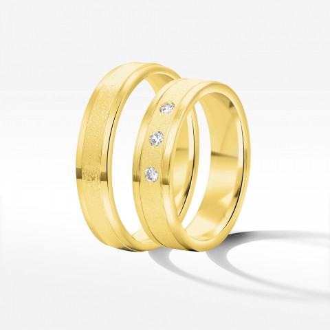 Obrączki ślubne z żółtego złota 5mm