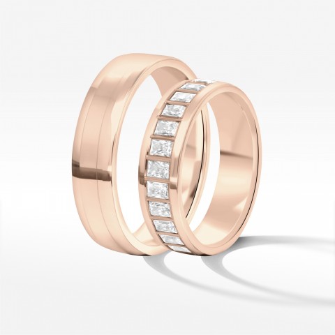 Obrączki ślubne z różowego złota 5.5mm