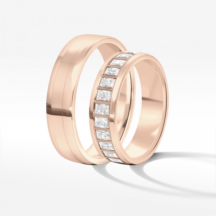 Obrączki ślubne z różowego złota 5.5mm