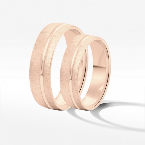 Obrączki ślubne z różowego złota 5.5mm