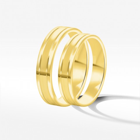 Obrączki ślubne z żółtego złota 4mm