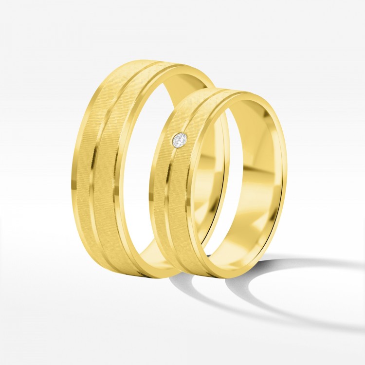 Obrączki ślubne z żółtego złota 5.5mm