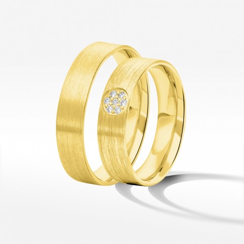 Obrączki ślubne z żółtego złota 5mm