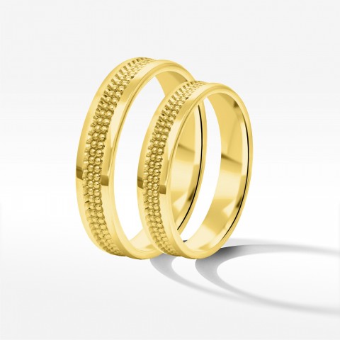 Obrączki ślubne z żółtego złota 4mm