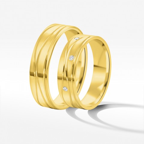 Obrączki ślubne z żółtego złota 5.5mm