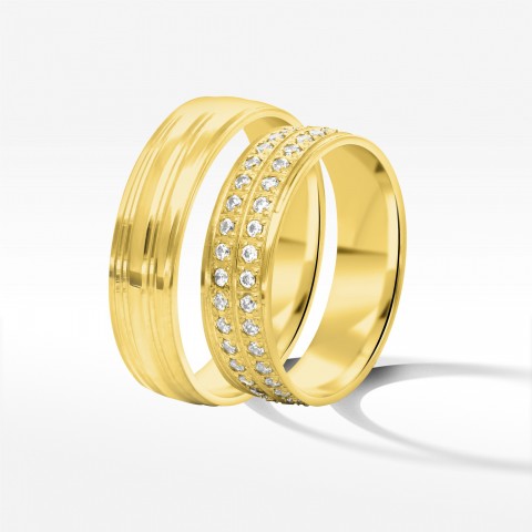 Obrączki ślubne z żółtego złota 5.5mm