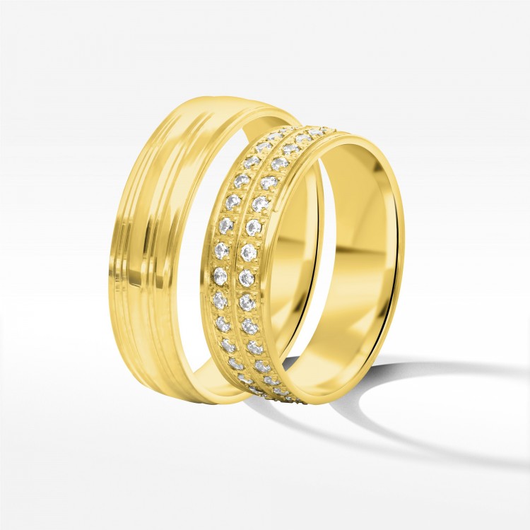 Obrączki ślubne z żółtego złota 5.5mm