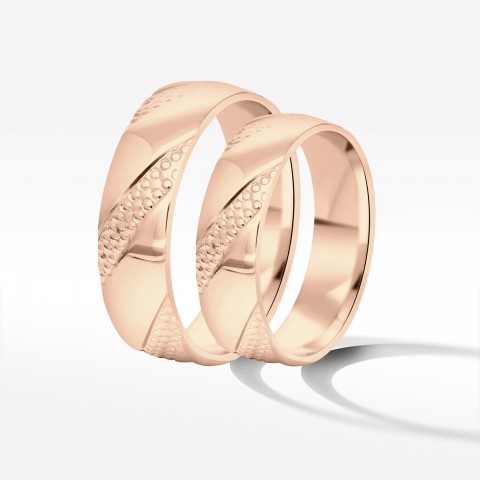 Obrączki ślubne z różowego złota 5.5mm