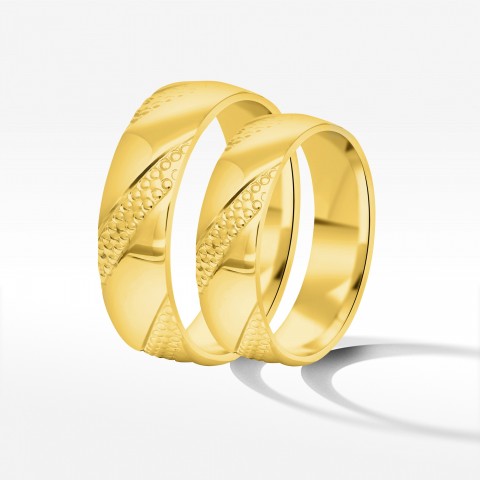 Obrączki ślubne z żółtego złota 5.5mm