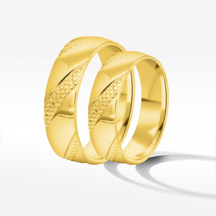 Obrączki ślubne z żółtego złota 5.5mm