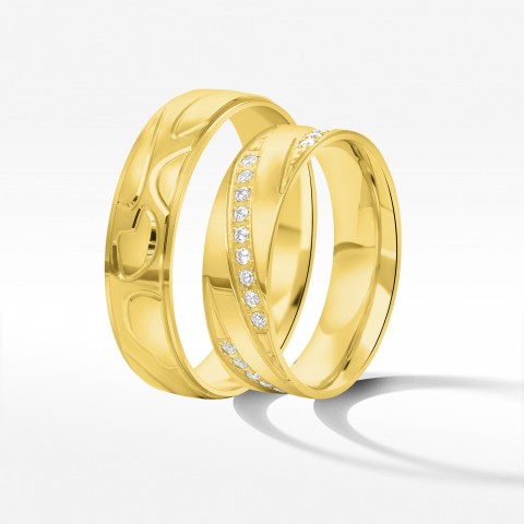 Obrączki ślubne z żółtego złota 5.5mm