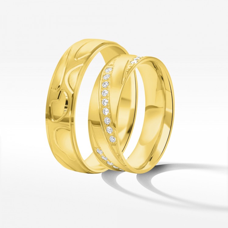 Obrączki ślubne z żółtego złota 5.5mm