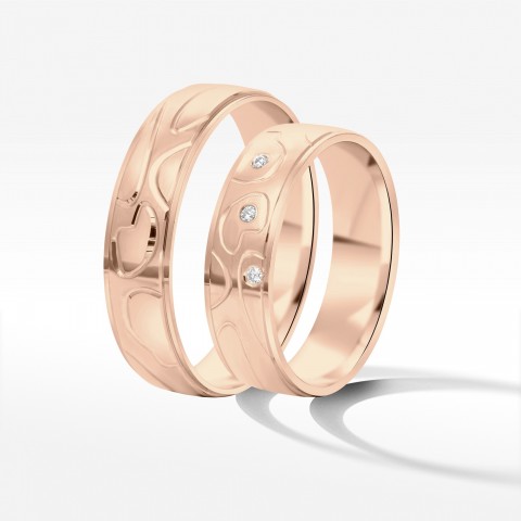 Obrączki ślubne z różowego złota 5.5mm