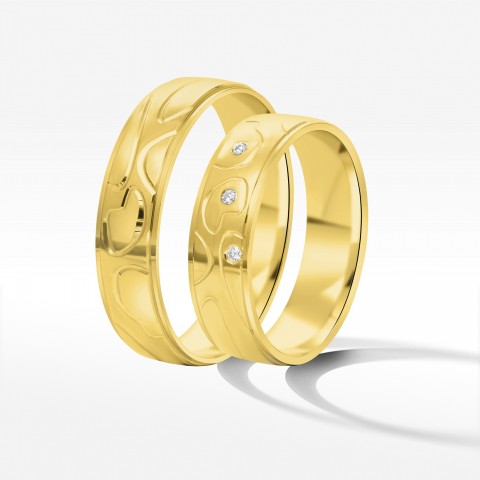 Obrączki ślubne z żółtego złota 5.5mm