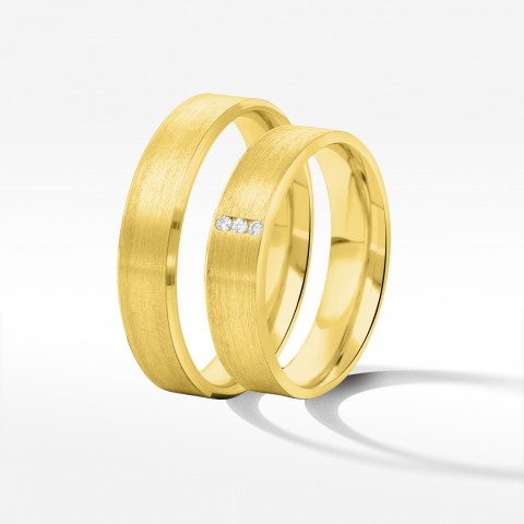 Obrączki ślubne z żółtego złota 5mm