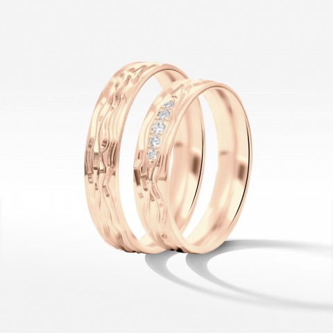 Obrączki ślubne 5mm półokrągłe