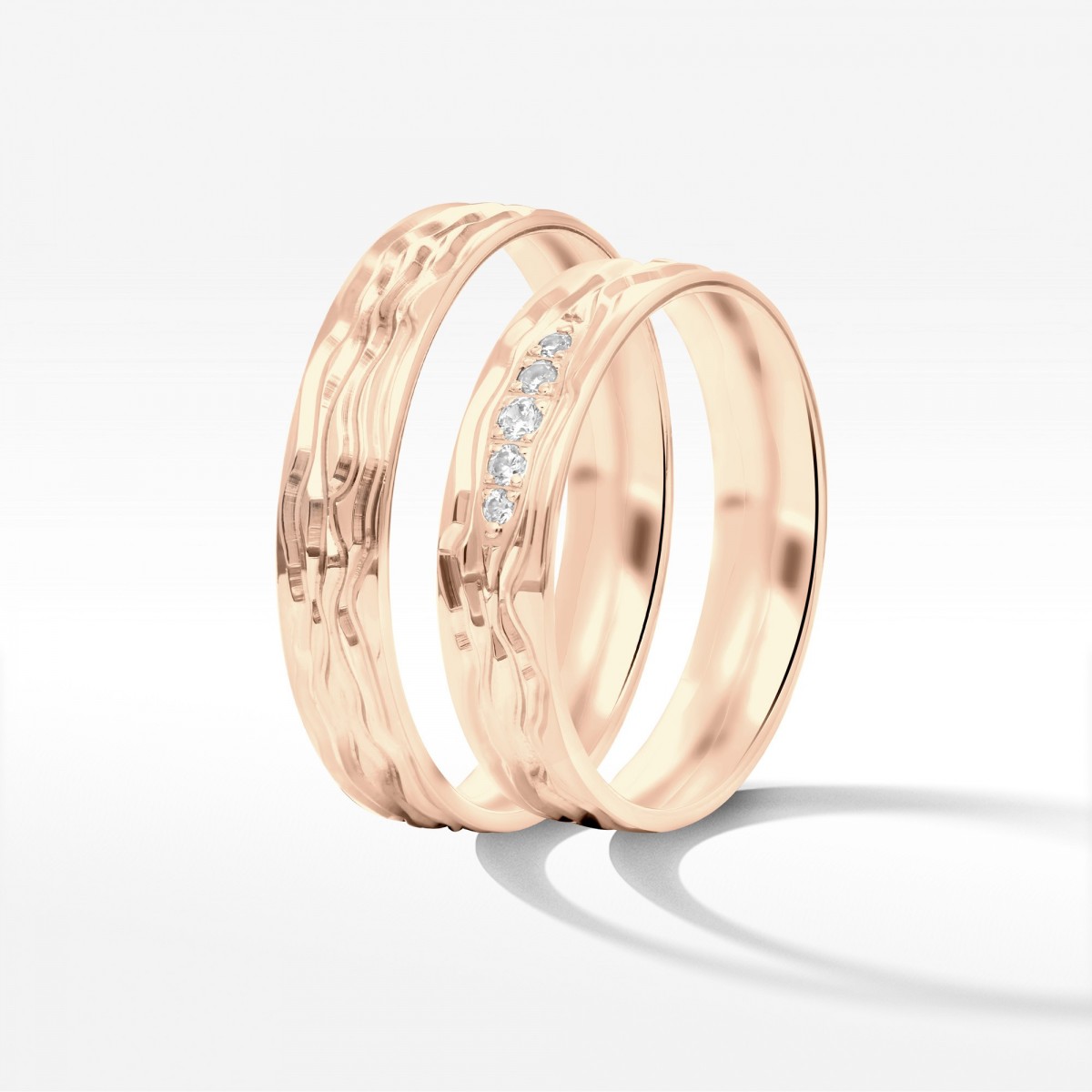 Obrączki ślubne 5mm półokrągłe