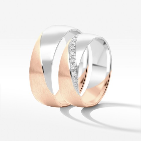 Obrączki ślubne 6mm półokrągłe