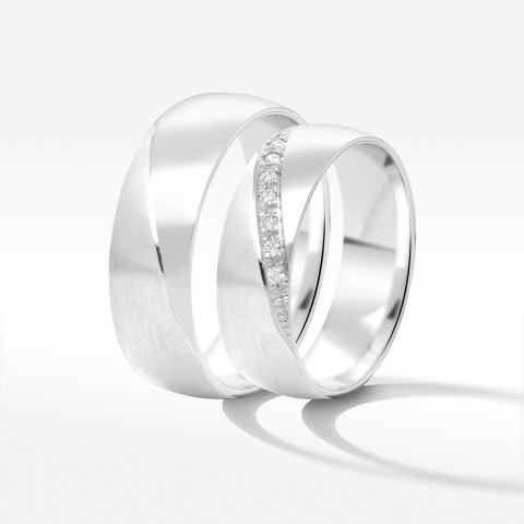 Obrączki ślubne 6mm półokrągłe