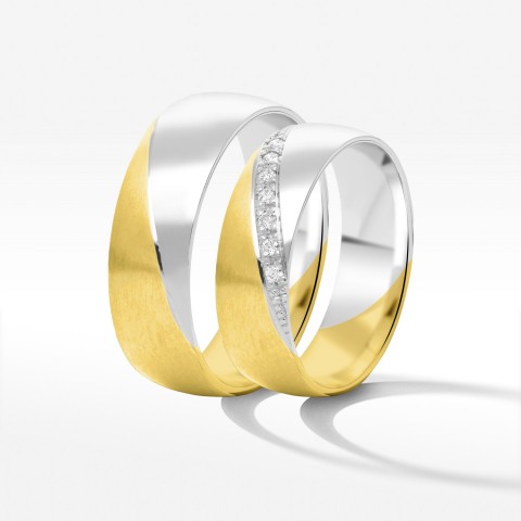 Obrączki ślubne 6mm półokrągłe