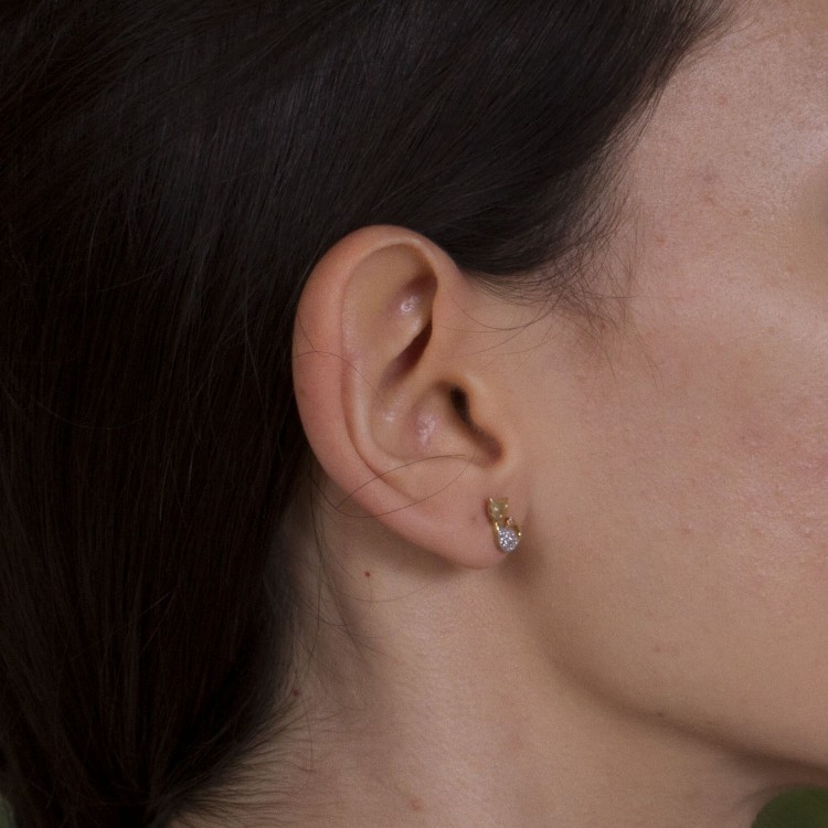 Kolczyki ze złota kot