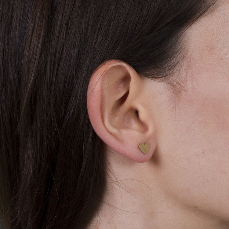 Kolczyki ze złota serce