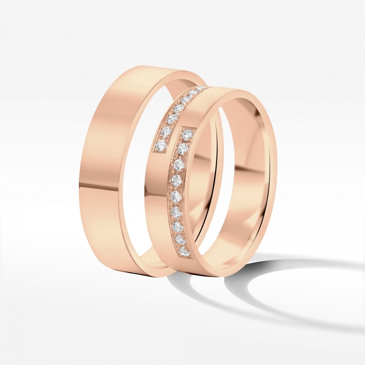 Obrączki ślubne 5mm płaskie