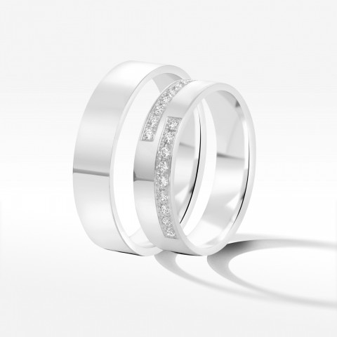 Obrączki ślubne 5mm płaskie