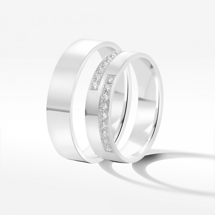 Obrączki ślubne 5mm płaskie