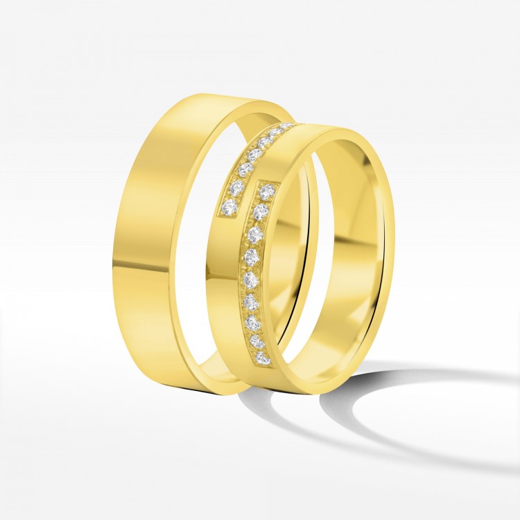 Obrączki ślubne 5mm płaskie