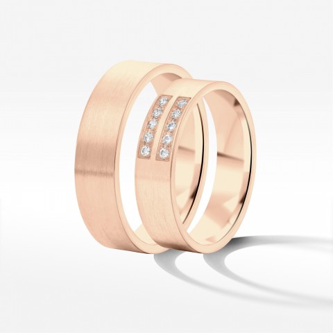 Obrączki ślubne 5mm płaskie