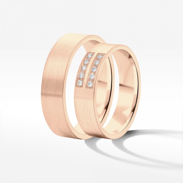 Obrączki ślubne 5mm płaskie