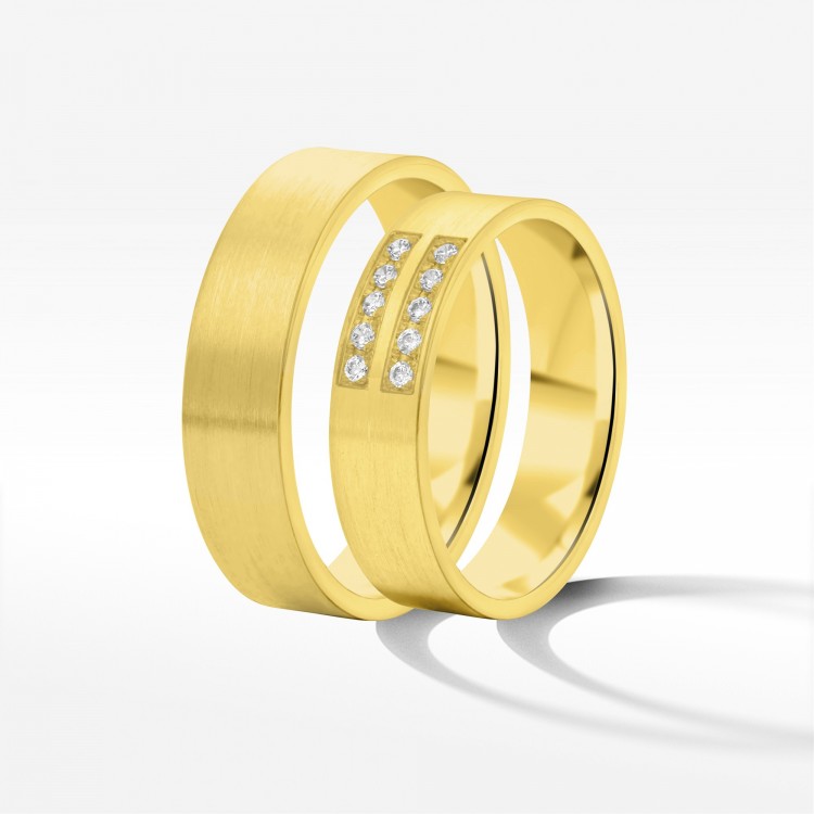 Obrączki ślubne 5mm płaskie