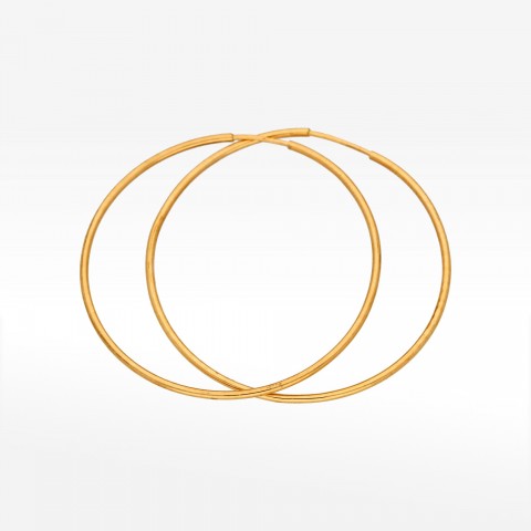 Złote kolczyki 4.6cm koła