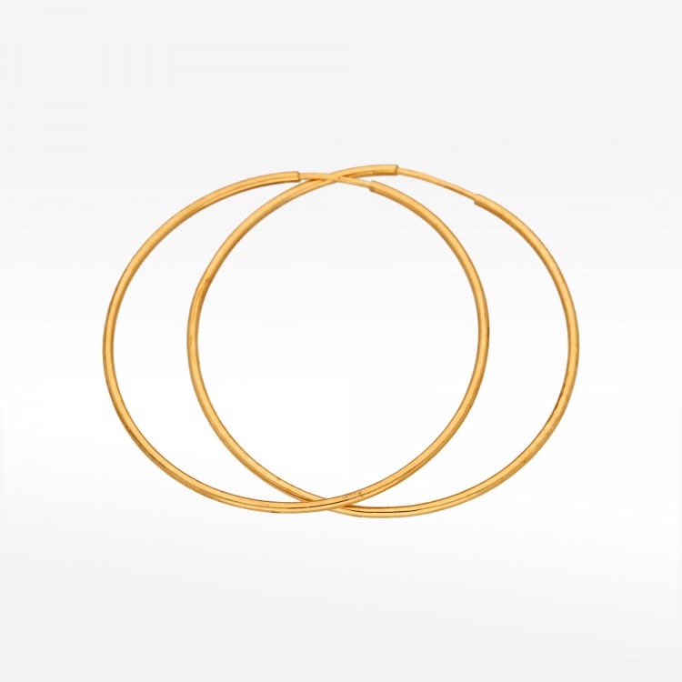 Złote kolczyki 4.6cm koła