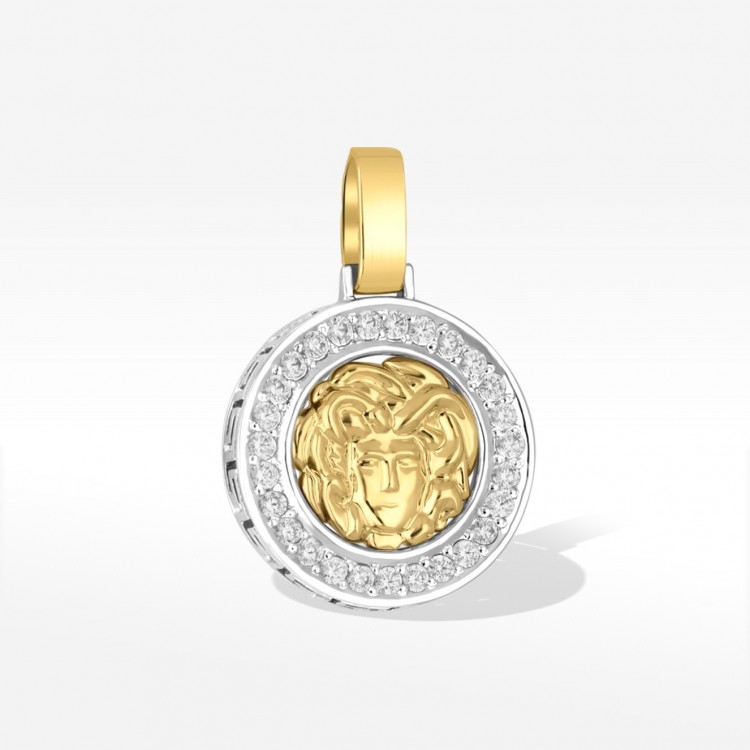 Zawieszka ze złota medusa