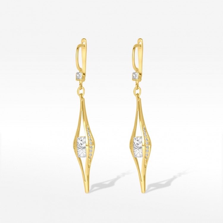 Kolczyki ze złota wiszące