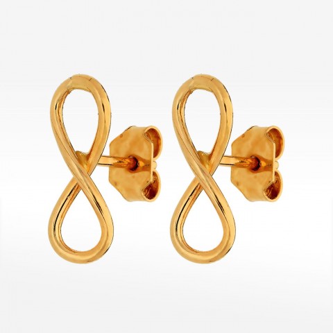 Kolczyki ze złota nieskończoność