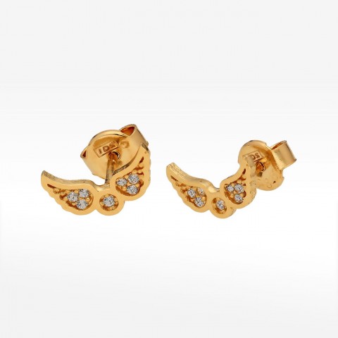 Kolczyki ze złota skrzydła