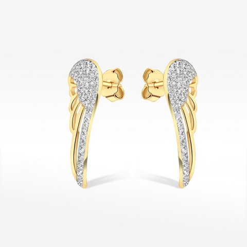 Kolczyki ze złota skrzydła