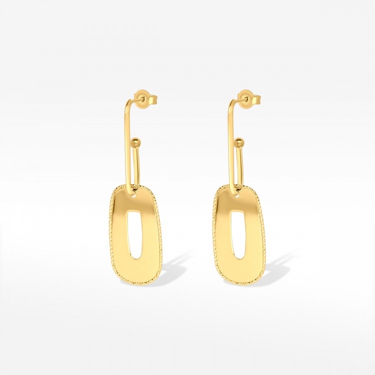 Biżuteria Dall'acqua wiszące złote kolczyki